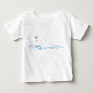 Para Bebê Camiseta Wally Whale Jersey Babies