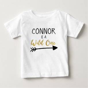 Para Bebê Camiseta Wild One primeiro aniversario