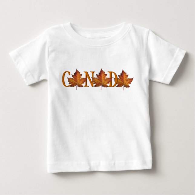 Para Bebê Canadá Baby T-shirt Canadá Souvenir Baby Camiseta (Frente)