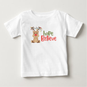 Para Bebê cancer de infância.esperança natalino Camiseta de