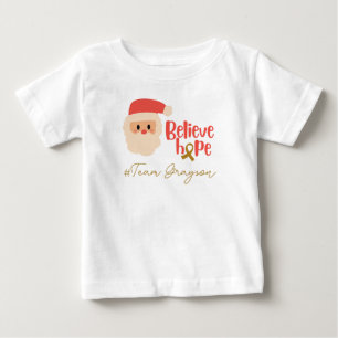 Para Bebê cancer de infância natal, camiseta personalizada d