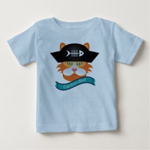 Para Bebê Capitão Red -  de camiseta Baby Fine Jersey