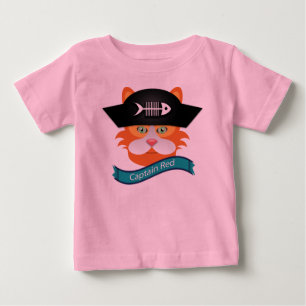 Para Bebê Capitão Red - de camiseta Baby Fine Jersey