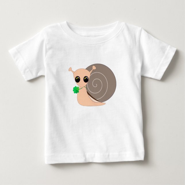 Para Bebê Caracol com Camiseta Clover Baby - Sortuda - Pintu (Frente)