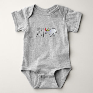 Para Bebê Cartoon Ox Chinese Year Baby nascer em 2021 Body