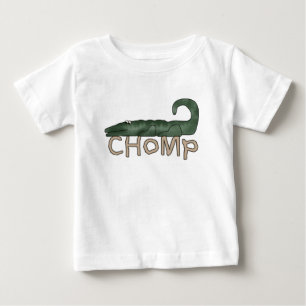 Para Bebê Chomp o camiseta e os presentes do jacaré