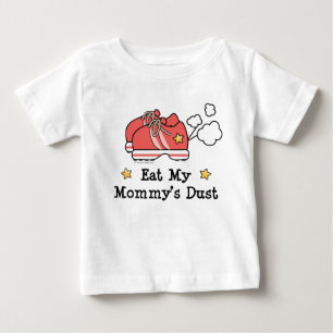 Para Bebê Coma a camiseta longa da criança da Capa da poeir