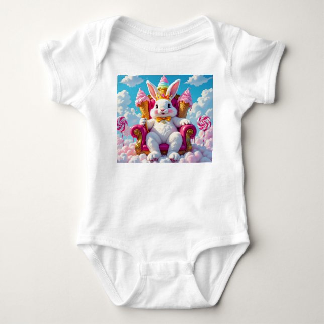 Para Bebê ConfeçõesFluffyCloud body macacão (Frente)