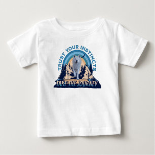 Para Bebê Confie em Seus Instintos Camiseta Arctic Wolf