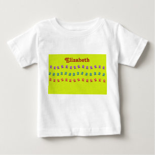 Para Bebê Corra com uma camiseta de bebês de cachorrinhos