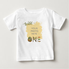 Para Bebê Crie Sua Própria Camiseta de Aniversário Wild One