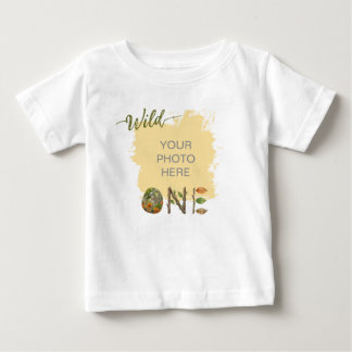 Para Bebê Crie Sua Própria Camiseta de Aniversário Wild One