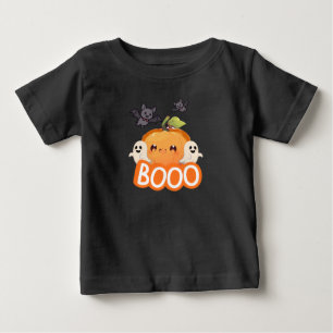Para Bebê Cute Pumpkin Ghosts BOOO Camiseta de Halloween