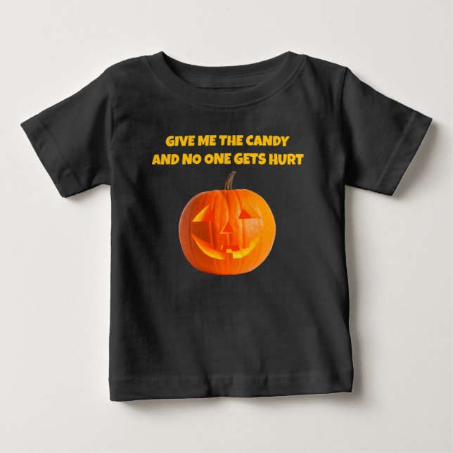 Para Bebê Dê-me a Camiseta Baby Candy (Frente)