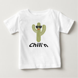 Para Bebê Design de Cactus Chill - Camiseta de New Jersey