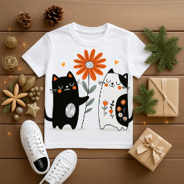 Para Bebê design de camiseta de amor de gato