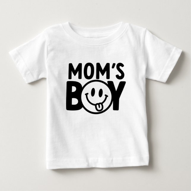 Para Bebê Design de camiseta do menino da mamãe (Frente)