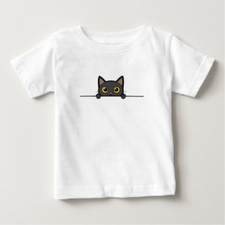 Para Bebê Design de Camiseta Infantil de Gato Fofo