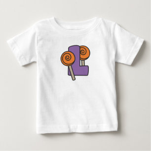 Para Bebê Doce ou travessura Camiseta padrão de Halloween