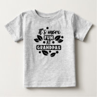É mais divertido na camiseta do vovô
