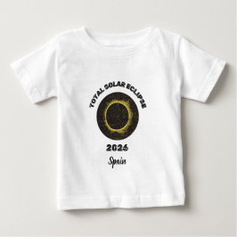 Para Bebê Eclipse Solar Total 2026 Totalidade Baby Camiseta