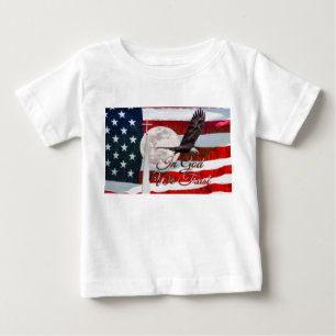 Para Bebê Em Deus, confiamos em camiseta Criança