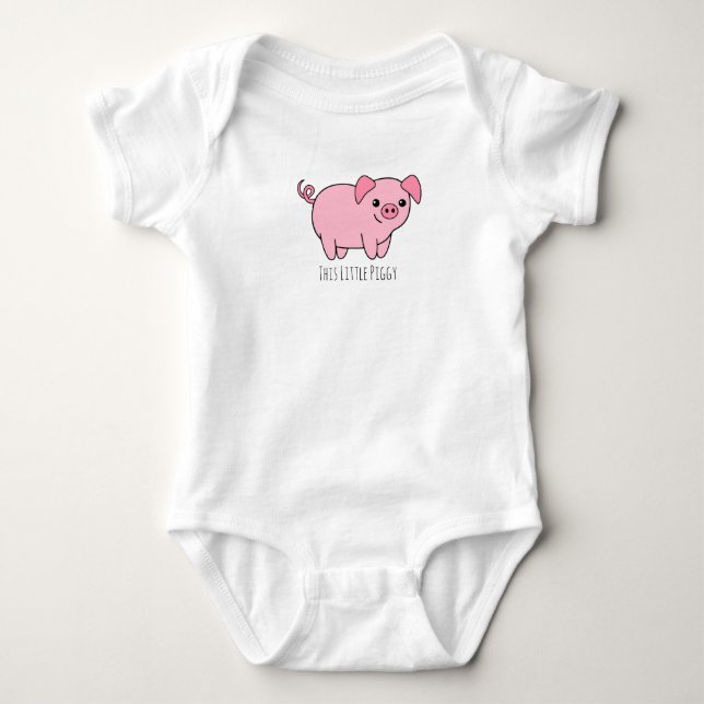 Para Bebê Este Body de Porquinho (Frente)