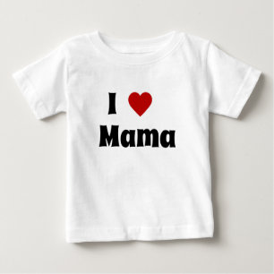Para Bebê Eu adoro a camiseta da mamãe