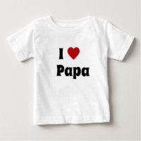 Eu adoro camiseta de papai