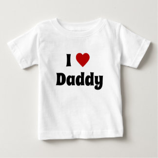 Para Bebê Eu adoro camiseta pai