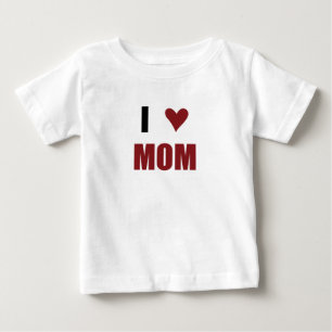 Para Bebê Eu Amo a Mamãe Camiseta de Criança