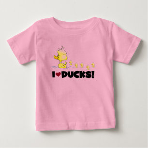 Para Bebê Eu amo o camiseta e os presentes dos patos