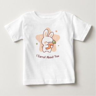 Para Bebê Eu cenoura sobre você baby Camiseta
