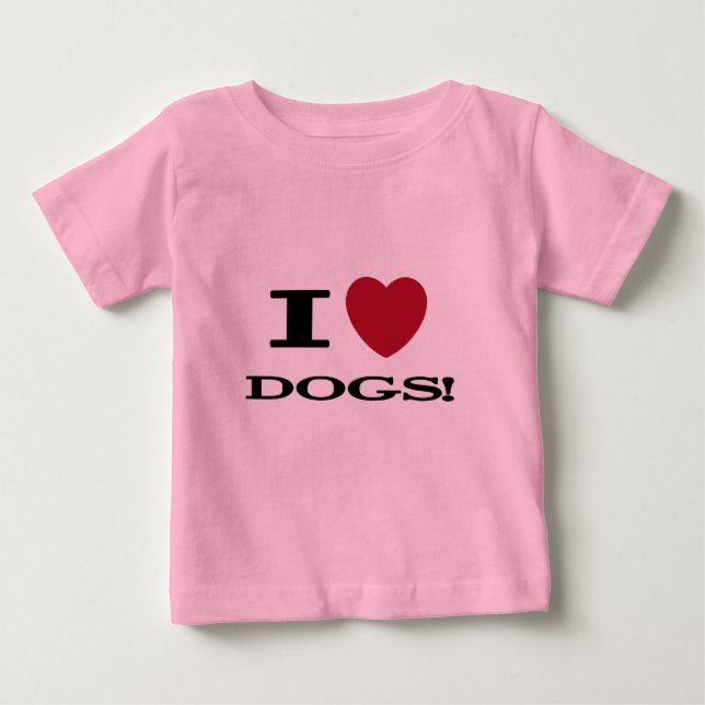 Para Bebê Eu coração persigo o camiseta e os presentes (Frente)