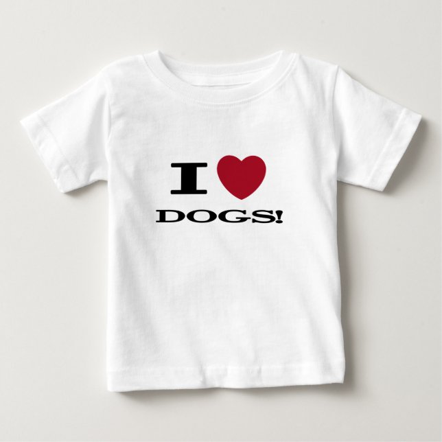 Para Bebê Eu coração persigo o camiseta e os presentes (Frente)