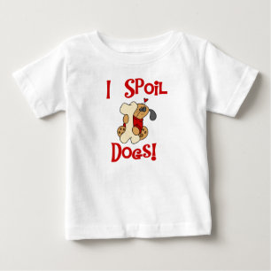 Para Bebê Eu estrago o camiseta e os presentes dos cães