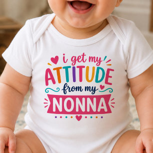 Para Bebê Eu Recebo Minha Atitude Da Minha Nonna Body