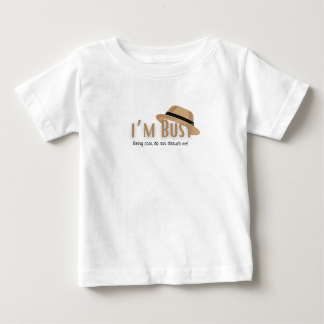 Para Bebê Eu sou maneiro como camiseta pops (Frente)