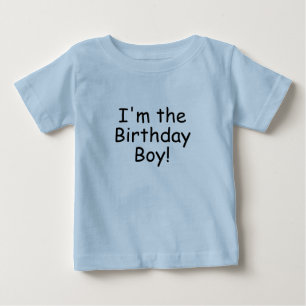 Para Bebê "Eu sou o menino de aniversário!" Camiseta