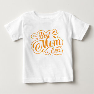 Para Bebê Feliz design de camiseta do dia da mãe
