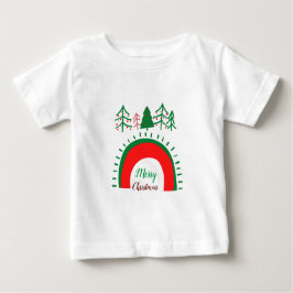 Para Bebê Feliz Natal - Camiseta Branca