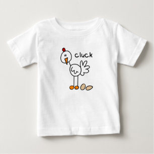Para Bebê Figura camiseta e presentes da vara da galinha