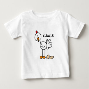 Para Bebê Figura camiseta e presentes da vara da galinha