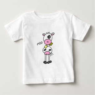 Para Bebê Figura camiseta e presentes da vara da vaca