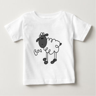 Para Bebê Figura camiseta e presentes da vara dos carneiros
