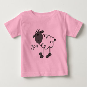 Para Bebê Figura camiseta e presentes da vara dos carneiros