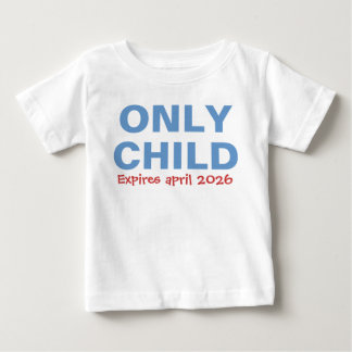 Para Bebê Filho Único Expirando Azul Engraçado Camiseta do I