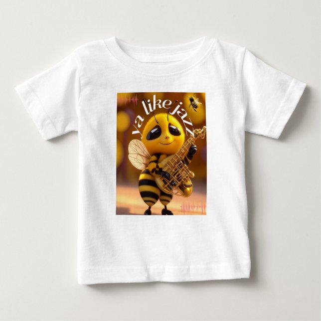 Para Bebê filme de abelha como camiseta jazz (Frente)