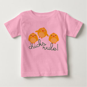 Para Bebê GALINHAS MANDAM! - camiseta
