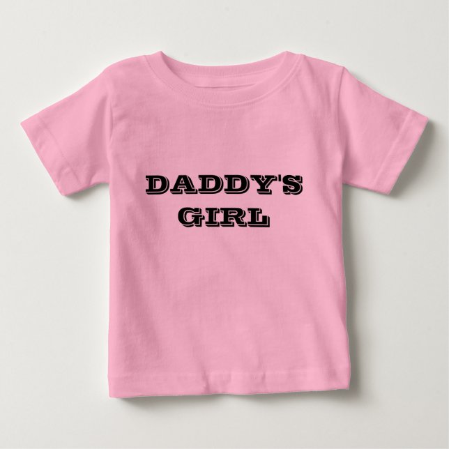 Para Bebê Garota pai, Camiseta Bebê, Rosa (Frente)
